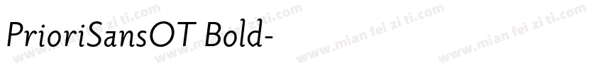 PrioriSansOT Bold字体转换